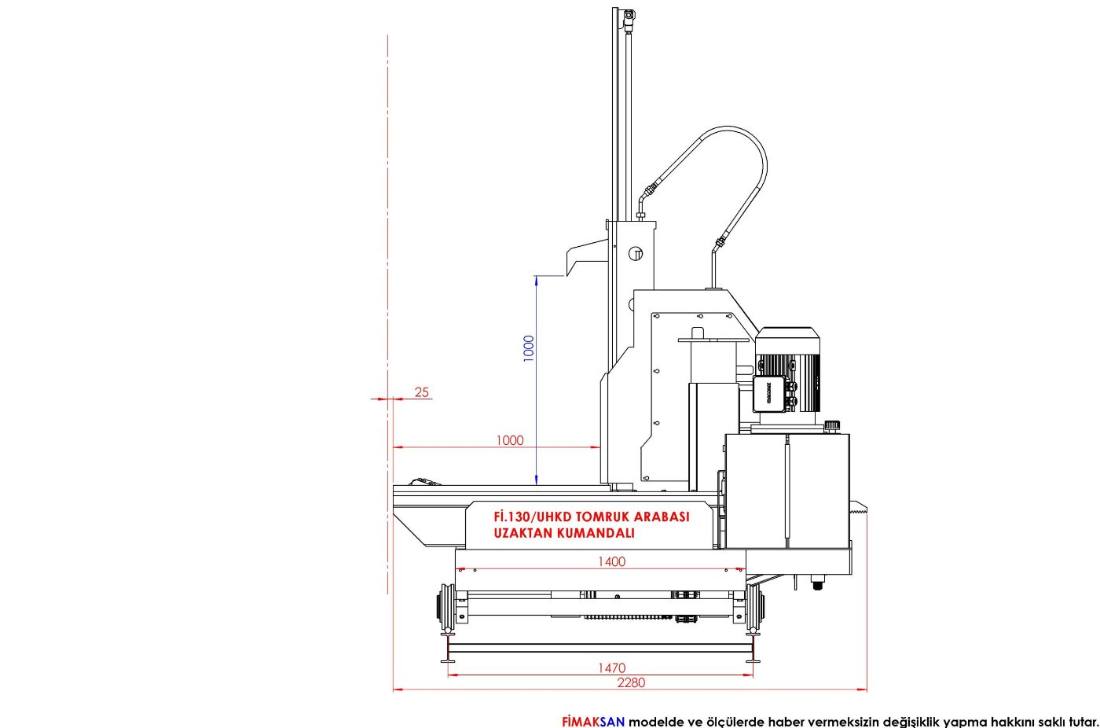 FI.130 Carriage – Remote Control – 3 Headblocks